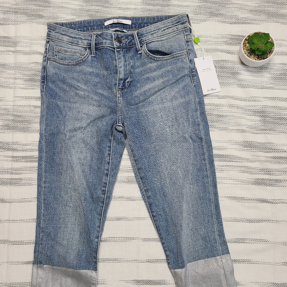 Sam Edelman Kitten Skinny Silver Jeans 27 - Picture 3 of 9